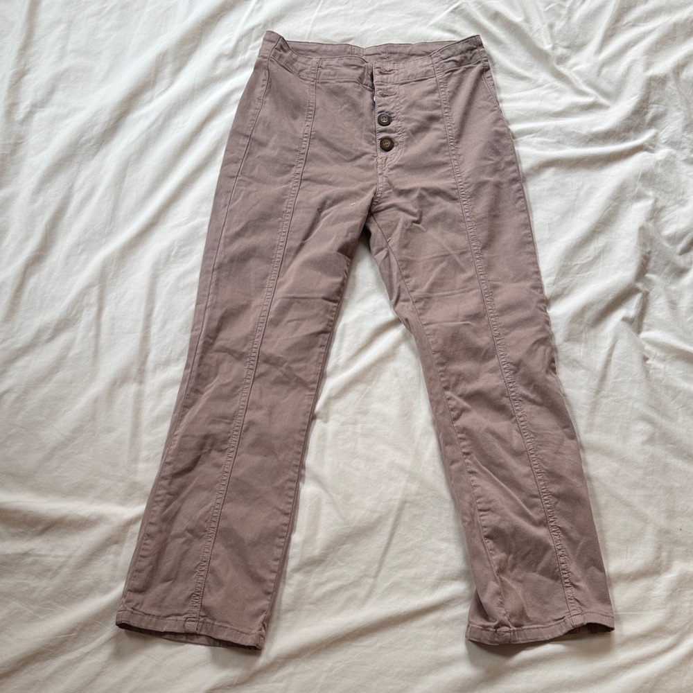 Free People Women's Taupe Chinos